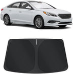 TINGLU Sun Shade for Hyundai Sonata Sedan 2015-2019 Accessories Windshield Sun Shade Window Shade UV Rays Protection Sun Visor Cover with Steering Wheel Sunshade Storage Bag by TINGLU