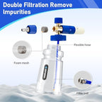 Foam Cannon for Presure Washer，Blue Car Wash Cleaning Foam Cannon with 1/4” Quick Connector,Adjustable Foam Thickness and Spray Range,Suitable for Various Car Washing Scenarios - Image 3