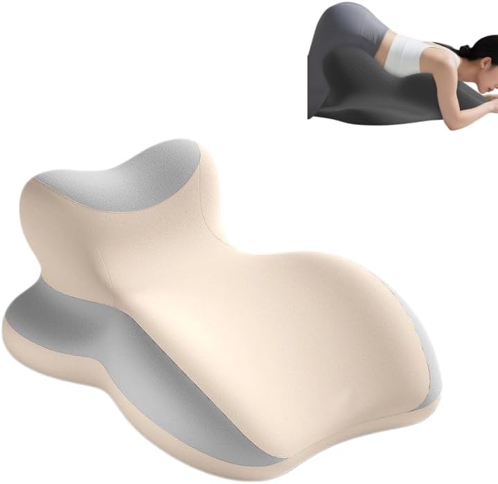 Ergonomic lovers' memory foam wedge pillow-intimate hip positioning pad promotes hips, allows adults to play more deeply, provides support for sleep and prevents snoring-luxury fabric (Beige) by Unknown