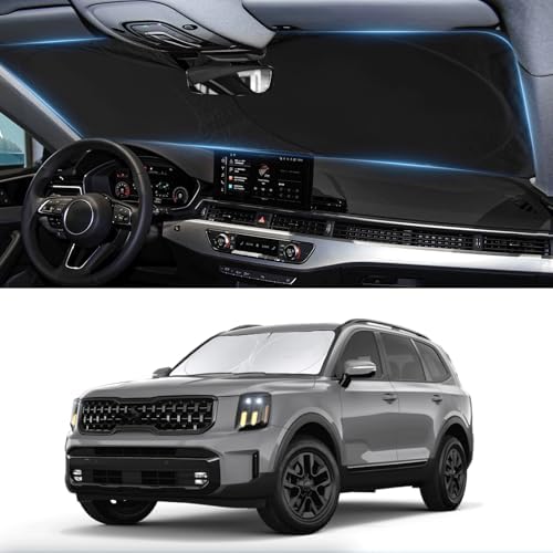 Windshield Sunshade for Kia Telluride 2020-2025 2026 Window Shade Sun Visor by INSAUTO