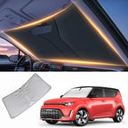 Windshield Sun Shade for Kia Soul Front Window Shades Cover for 2010-2025 2026 Soul Windshield Sun Visor Protector Car Accessories by LZYYQX