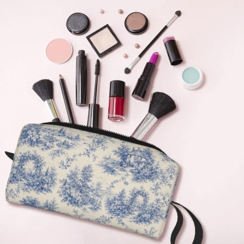 Toile Small Makeup Bag, 600D Oxford Cosmetic Pouch for Women | Toile Cosmetic Bag and Toiletry Pouch with Double-Sided Print and Foam Padding for Women, Travel, Gym, Weekend and Daily Use - Image 6