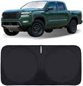 Foldable Windshield Sun Shades for 2021-2023 Nissan Frontier, Sunshade Cover Protector Custom Fit Nissan Xterra Armada Reflector Sun Visor Front Window Shade Cool Car Accessories-(61" x 33.5") by INSAUTO