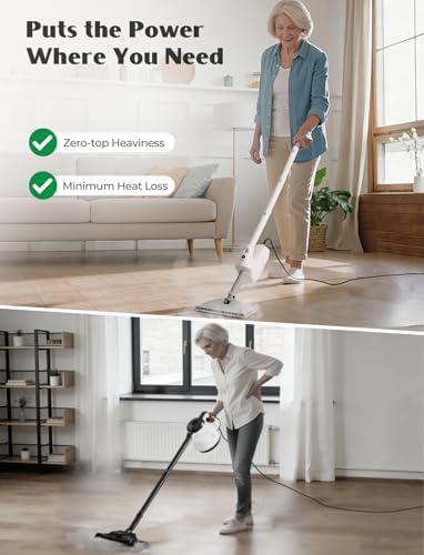 10-in-1 Steam Mop with Detachable Handheld Steamer, Multi & Up Steamer - Image 2