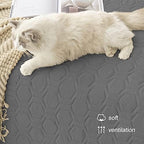 Waterproof Blanket Couch Cover for Dogs Non-Slip Pet Sofa Protector | Tcksstex Non-slip waterproof couch cover scratch resistant machine washable protects sofa bed car（82x82- Dark Grey） - Image 5