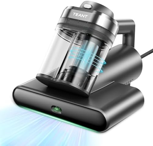 Teant Bed Mattress Vacuum, 18 kPa & Green Light Dust Detection, MV-Grey by TEANT