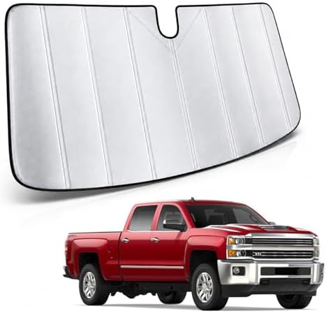 MAIKER Windshield Sunshade Compatible with Chevrolet Silverado 2019-2025 by MAIKEROFFROAD