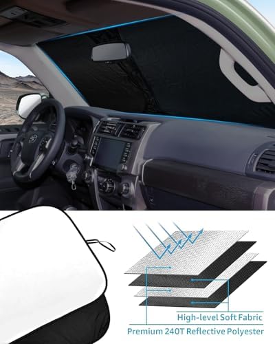 Foldable Front Windshield Sunshade fit for Toyota 4Runner 2010-2026 - Image 5