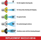 Simpson 4500 PSI 1/4" Quick Connect Pressure Washer Nozzle Set, 5-Pk, 80146 - Image 4