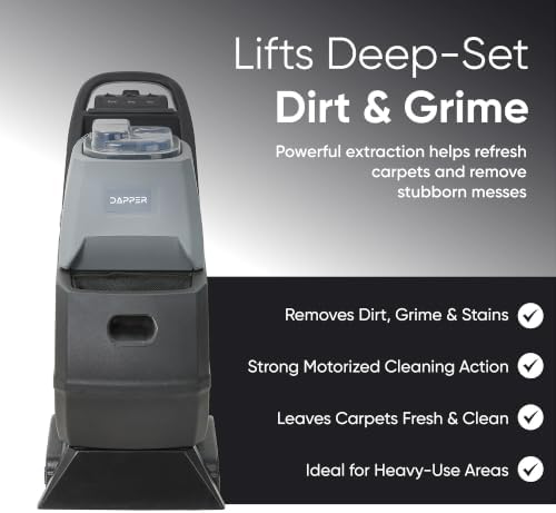 Commercial Carpet Cleaner Extractor 10-Gal Solution Tank 8-Gal Recovery Tank, 18” Cleaning Path, Low Noise Powerful Carpet Cleaner for Hotels, Offices, Large Areas & Professional Use - Image 5