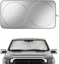 Ford F150 Windshield Sun Shade, Custom Fit Foldable Front Window Sunshade Visor, Blocks UV Rays and Heat, Keeps Interior Cooler, Fits 1990–2025 Models by Nwgl