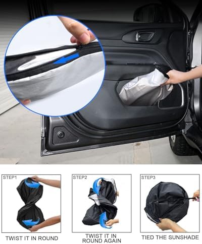 Foldable Front Windshield Sunshade fit for Jeep Compass 2017-2025 - Image 4