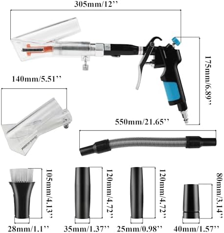 GOCCIDA 2IN1 Car Cleaning Gun Detailing Dry Air Blow Gun&Vacunm Gun for Car - Image 2