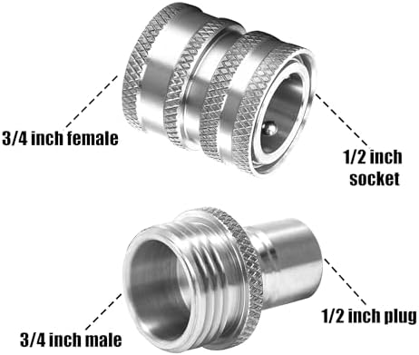 M MINGLE Pressure Washer Adapter Set, Stainless Steel Quick Disconnect Kit - Image 3