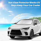 Custom Fit Lexus RX Windshield Sunshade for 2023-2025 2026 RX 350, RX 350 F Sport, RX 350L Accessories Front Window Shades Cover for Windshield Sun Visor Protector 210T Foldable Shade Blocks UV Rays - Image 5