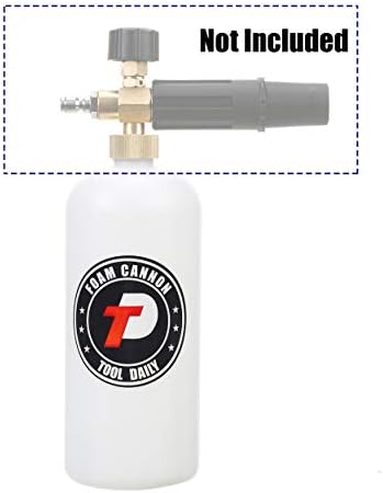 Tool Daily Foam Cannon Bottle with Straw, Replacement Foam Spray Bottle for Car Wash, 1 Liter (Pack of 2) - Image 2