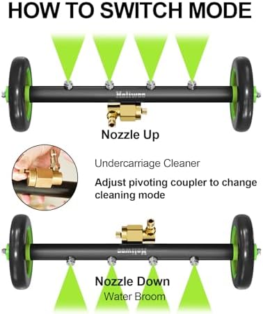 Undercarriage Pressure Washer Attachment 16 inch, Water Broom 4000 PSI - Image 5
