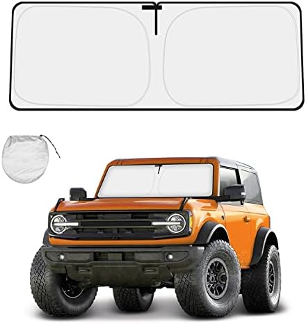 Windshield Sun Shade for Ford Bronco 2 Door 4 Door 2021-2026 Sunshade by YIZHUOMY
