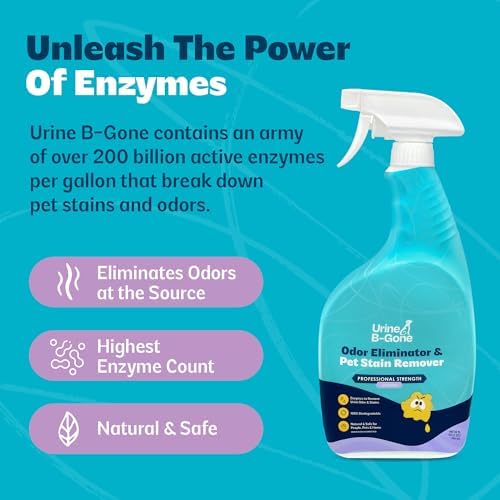 Urine B-Gone Enzyme Cleaner for Human, Cat & Dog Urine, Lavender, 32 oz - Image 6