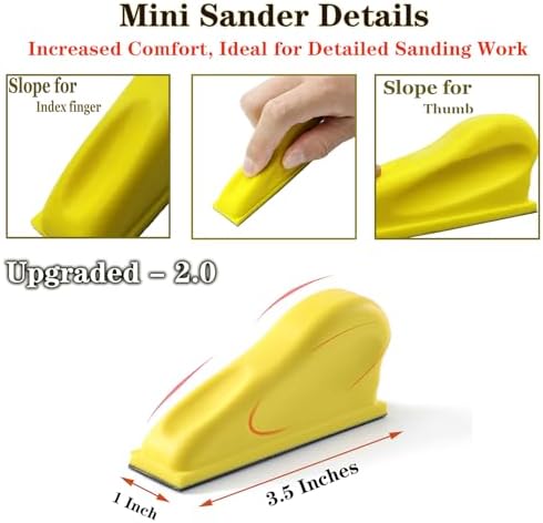 70PCS Micro Detail Sander Kit, Silicon Carbide Wet Dry Sandpaper - Image 3