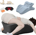 27° Ergonomic High-Density Memory Foam Wedge Pillow for Enhanced Comfort, Hip & Back Relief | Versatile Use for Relaxing, Reading, and Intimacy Positioning,Blue by Unknown