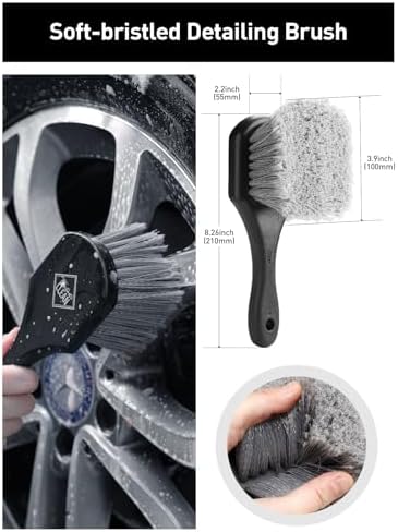 Fantasticlean 6PCS Car Wheel Brush Kit for Cleaning Tires - Image 3