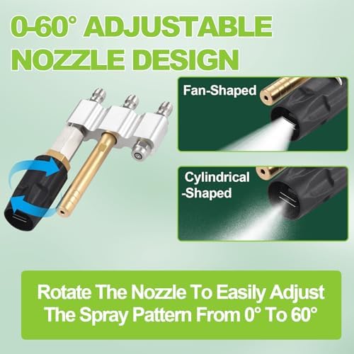 3 in 1 Downstream Soft Wash Nozzle, M5 Twist Nozzle Shooter Tips - Image 3