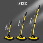 MVEQRRN 15° Curved Chenille Car Wash Brush Mop with Long Handle(Yellow) - Image 2
