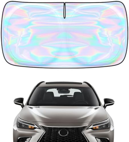Windshield Sun Shade for Lexus NX 2022-2025 2026-4 Layers Sunshade Compatible with Lexus NX NX250 NX350 NX350h NX450h+ Foldable Front Window Sunshade Sun Visor Protector Block UV Rays by Unknown
