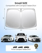 REEVAA Car Windshield Sun Shade for Sedan/SUV, S (59''L x 29''W) - Image 5