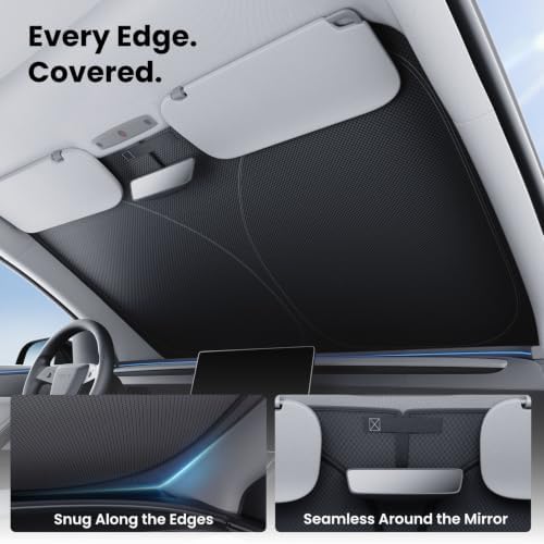 REEVAA Car Windshield Sun Shade for Tesla Model Y/YL (2026-2016) - Image 4