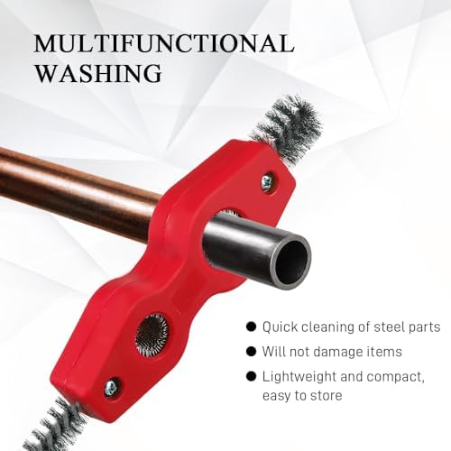4 in 1 Car Battery Cleaning Brush, Battery Terminal Cleaner, Anti-Rust Auto Battery Cleaner with Steel Wire, Car Accessories Vehicle Machine Parts Clean Tools for Most Vehicles (Red) - Image 3