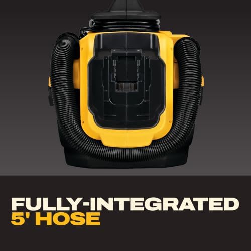 DEWALT 20V MAX Shop Vacuum Wet and Dry, Shop Vac 2 Gallon, Cordless and Corded Wet Dry Vacuum Cleaner, Wide Nozzle, Hepa Filter, Tool Only (DCV581H) - Image 3