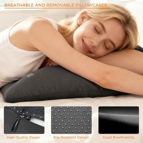 27-Degree Ergonomic Wedge Pillow for Couples, Premium Memory Foam Body Positioner for Intimacy, High-Density Pelvic & Lumbar Support Cushion, Contoured Bedroom Aid for Sweet Spot & Comfort(Black) - Image 6