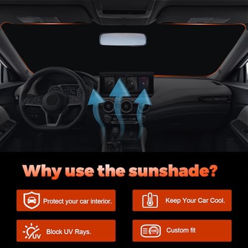 Foldable Front Windshield Sunshade fit for Nissan Sentra 2020-2026 - Image 5