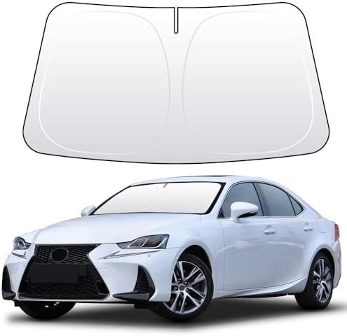 Front Windshield Sun Shade Custom Fit Compatible for is 2006-2017 IS250 IS350 IS300 IS460 Sunshade Foldable UV Ray Reflector Sun Visor Protector Accessories Shield Cover Reflective (for is 2006-2017) by akarin