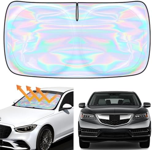 Windshield Sun Shade for Acura RDX 2019-2025 2026-4 Layers Sunshade Compatible with Acura RDX Foldable Front Window Sunshade Sun Visor Protector Block UV Rays Keep Your Car Cooler Car Accessories by Unknown