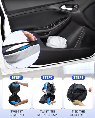 Foldable Front Windshield Sunshade fit for Ford Focus 2012-2018 - Image 4