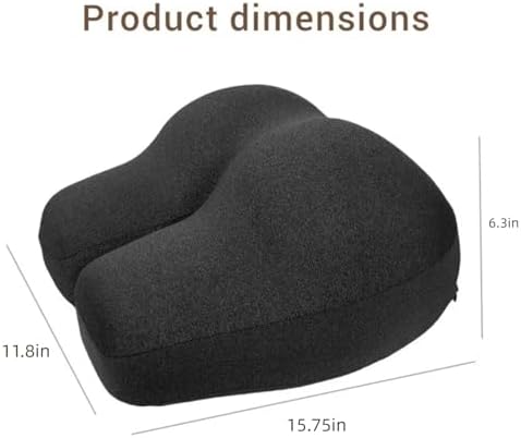 Wedge-Shaped Support Pillow for Lifting Legs and Knees, Memory Foam Intimate Pillow for Adults, Unique Hip-Shaped Cushion to Relieve Back Pressure-Detachable and Washable Coat.（Gray） - Image 2