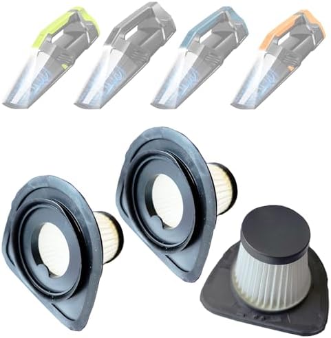 Hepa Filters Replacement compatible with Blestan LT-114 Handheld Vacuum Cordless, Filters for Blestan Car Vacuum, 3pack Washable Filters Works with Absob Cordless Handheld Vac（Vac isn't included) by Feenynic