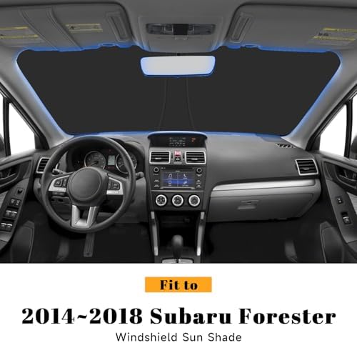 Car Windshield Sun Shade for Subaru 2014-2018 Forester Accessories (OEM Design) Reflective Foldable Heat Insulation Sunshade for Ultimate Protection - Image 2