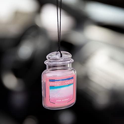 Yankee Candle Hanging Car Jar Ultimate 3-Pack Air Fresheners Neutralizes Odors Up to 30 Days Includes: Beach Walk Pink Sands and Sun and Sand (Pack of 3) - Image 4