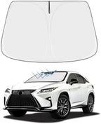 Front Windshield Sun Shade Custom Fit Compatible for RX350 RX350L RX450H 2009-present Sunshade Foldable UV Ray Reflector Sun Visor Protector Accessories Shield Cover Reflective (for RX 2009-present) by akarin