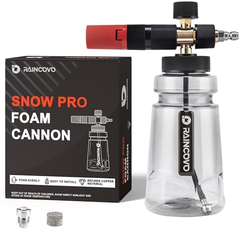 Raincovo Foam Cannon Wide Mouth for Pressure Washer, Snow Pro by Raincovo