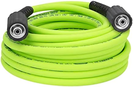 Flexzilla Pressure Washer Replacement Hose, 1/4 in. x 50 ft., 3600 PSI, M22 Fittings, No-Kink, Lightweight, ZillaGreen by Flexzilla