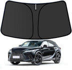 RX 350 Customized Windshield Sun Shade for 2023 2024 2025 2026 RX 350/RX 350 F Sport/RX 350L Front Window Sunshade Visor Protector Foldable Blocks UV Rays Keep Car Cooler Accessories by aatoppus