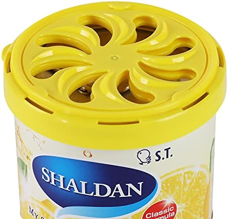 My Shaldan Japanese Room/Car Limonene Gel Natural Air Freshener Cans, Lemon Scent, 80g - Image 4
