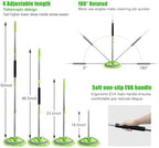 HITJOY 62'' Car Wash Brush with Long Handle, 11Pcs Car Wash Kits - Image 4