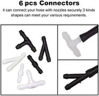 Front Windshield Washer Nozzles kit for 04-10 Toyota Sienna 05-12 Toyota Corolla 04-08 Toyota Solara 00-05 Toyota Tundra Replaces 85381-AE020 Wiper Spray Washer Jet with 3M Fluid Hose & 6 Connectors - Image 4