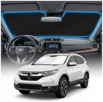 for Honda CRV Sun Shade Windshield Cover - Custom Fit CR-V Accessories 2017-2022 Sunshade Foldable UV Protection & Heat Shield Sun Visor Accessories by Unknown